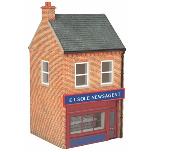 Brick built shop - "E.I.Sole Newsagent" - Now to be produced as Hornby R7289