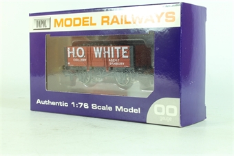 HO White 5 plank wagon - 1E Promotionals special edition