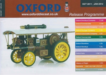 Oxford Diecast 32-page A6 catalgue - Oct 2011 to Jan 2012. Includes OO, N & O gauge items