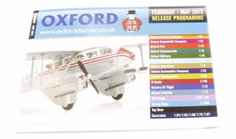 Oxford Diecast 32-page A6 catalogue - Feb 2013 to May 2013. Includes OO, N & O gauge items