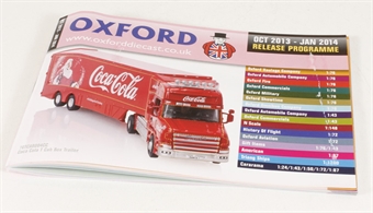 Oxford Diecast 32-page A6 catalogue - Oct 2013 to Jan 2014. Includes OO, N & O gauge items