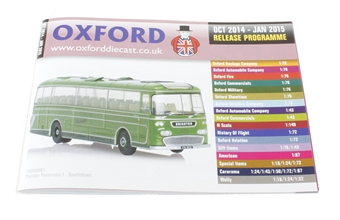 Oxford Diecast 48-page A6 catalogue - Oct 2014 to Jan 2015. Includes OO, N & O gauge items