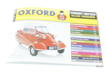 Oxford Diecast 48-page A6 catalogue - Feb 2015 to May 2015. Includes OO, N & O gauge items