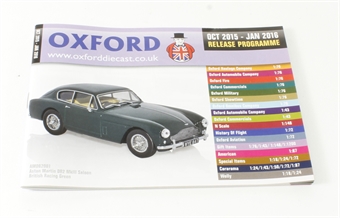 Oxford Diecast 48-page A6 catalogue - Oct 2015 - Jan2016. Includes OO, N & O gauge items
