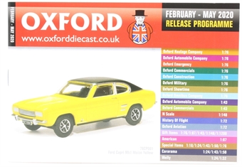 Oxford Diecast 48-page A6 catalogue - February 2020 to May 2020. Includes OO, N, HO & O gauge items