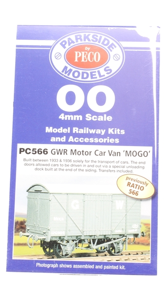 GWR 'Mogo' motor car van - plastic kit