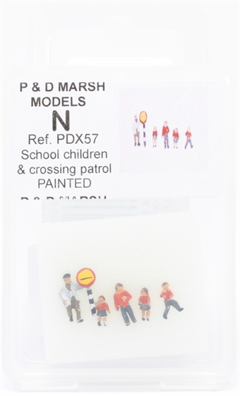 School children and crossing patrol