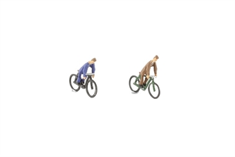 Bicycles and cyclists - pack of two