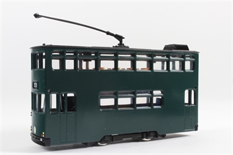 Doubke Deck Hong Kong tram in Green