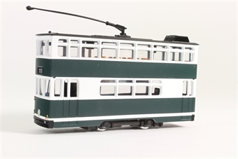 Doubke Deck Hong Kong tram in Green & White