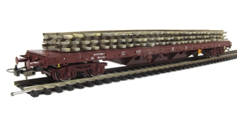 SNCF Bogie Flat Wagon with Track Load Epoch V