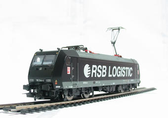 Class BR185 Electric loco in "RSB Logistic" silver livery with "HGK" detail Epoch V 