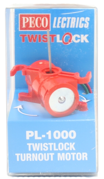 Twistlock turnout point motor