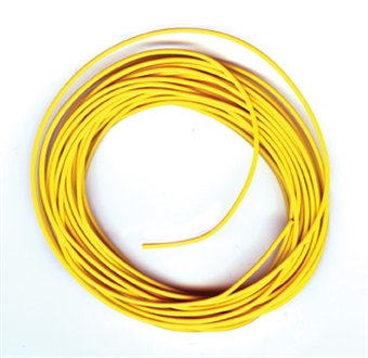 Electrical connecting wire - yellow - 7 metres