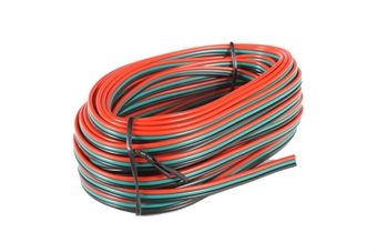 Point Motor Wire (Red/Green/Black) - 10m Tripled