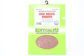 Red brick card sheets - Pack of 10