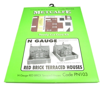 Terraced houses - red brick - card kit - replaced by PN103