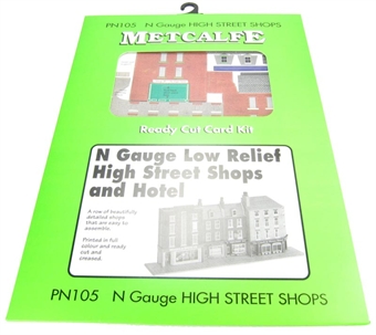 Low-relief shops and hotel - card kit