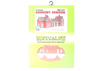 Country station and platform shelter - card kit
