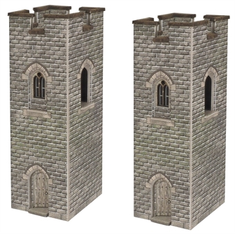 Castle watch towers - pack of two - card kit