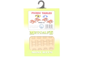 Pack of four picnic tables - card kit