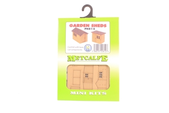 Pair of garden sheds - card kit
