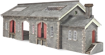Settle and Carlisle style stone goods shed building - card kit
