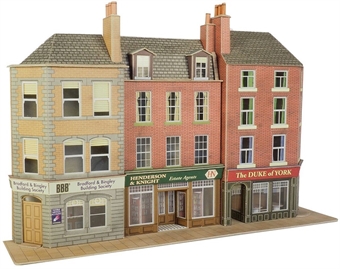 Low-relief pub and shops - card kit