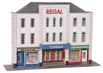 Low-relief Cinema and shops - card kit