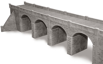 Double track viaduct - stone - card kit