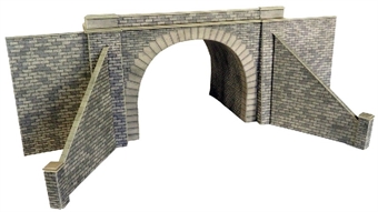 Pair of double track tunnel entrances - card kit