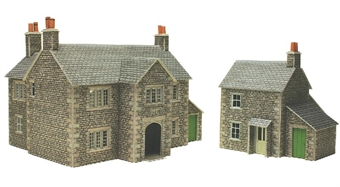 17th Century Manor farm house and workers cottage - card kit