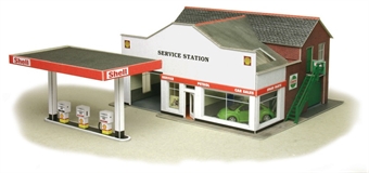 Service station with petrol pumps - card kit