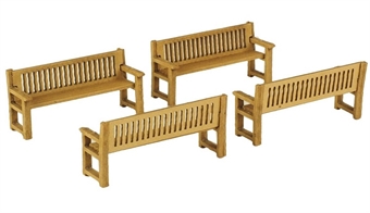Pack of four park benches - card kit