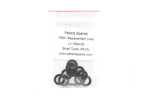 Replacement smaller traction tyres for Lima locomotives - pack of 10