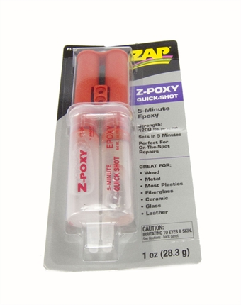 Epoxy glue Quick Shot Syringe - 1 Oz