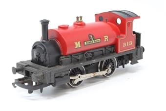 Class 0F Pug 0-4-0T 313 'Robbie Burns' in MR red