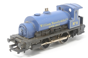 Class 0F Pug 0-4-0T No.3 'William Mansfield & Co' in blue