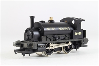 Class 0F 'Pug' 0-4-0ST 56038 in BR black - HCC special edition