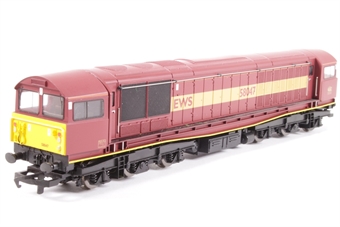 Class 58 58047 in EWS maroon and gold
