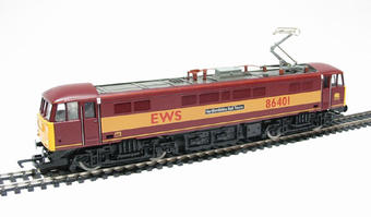 Class 86 86401 "Hertfordshire Rail Tours" in EWS livery