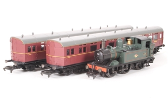 Class 14xx 0-4-2 1432 in BR green and two Autocoaches in BR Maroon - Branchline train pack