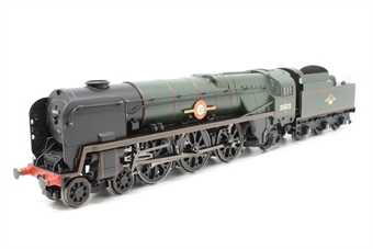 Rebuilt Merchant Navy Class 4-6-2 35022 'Holland-America Line' in BR Green - separated from train pack
