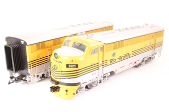 EMD F3 A & B units #5521/5522 of the Rio Grande Railroad