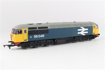Class 56 56048 in BR Blue with large logo