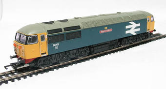 Class 56 56131 'Ellington Colliery' in BR Blue with large logo