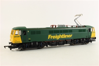 Class 86 86602 in Freightliner green livery