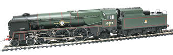Merchant Navy 4-6-2 35025 "Brocklebank Line" in BR green with early emblem