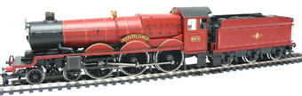 Castle Class 4-6-0 'Hogwarts Castle' 5972 in Hogwarts Railway red - Harry Potter and the Philosophers Stone