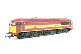 Class 56 56117 in EWS livery